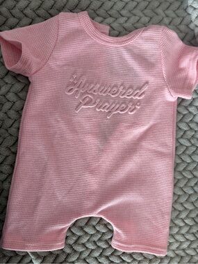 Pink 'Answered Prayer' Baby Romper
